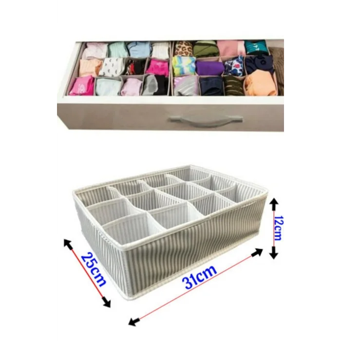 BUĞZ 12 Bölmeli Pratik Bölmeli Çekmece Düzenleyici Organizer