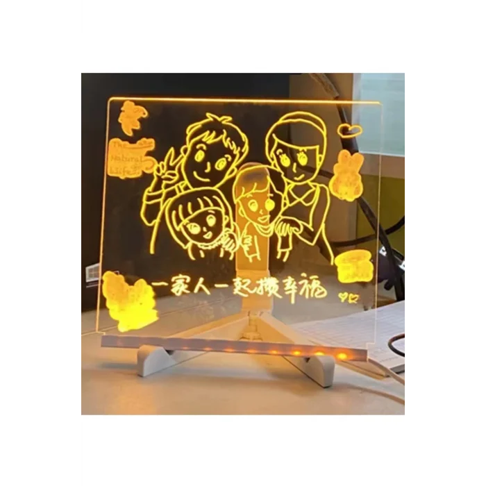 BUĞZ 12 Inc Led Işıklı Çizim Tahtası Ayarlanabilir Stant Ve Kalemleri İle