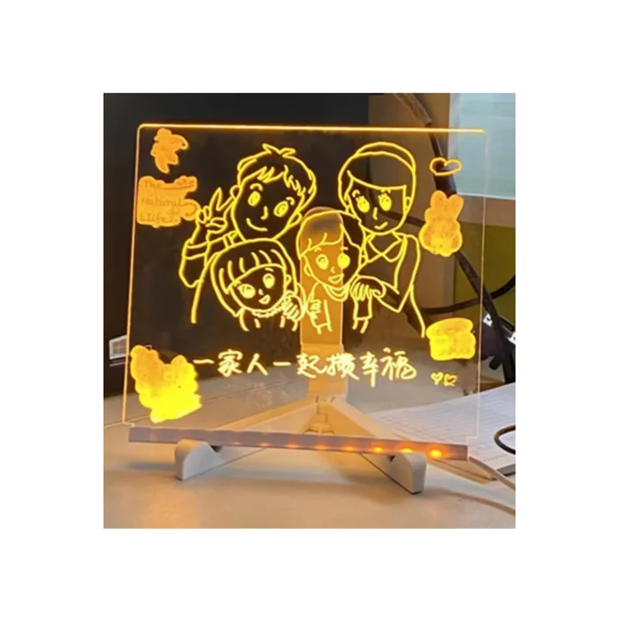 BUĞZ 12 Inc Led Işıklı Çizim Tahtası Ayarlanabilir Stant Ve Kalemleri İle - Lisinya