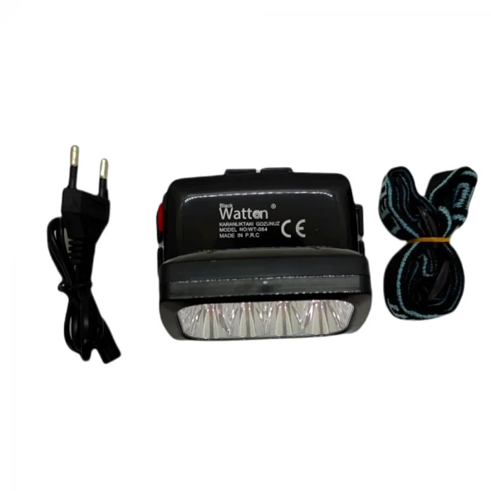 BUĞZ 12 Ledli Güçlü Şarjlı Kafa Lambası  -064 - Lisinya