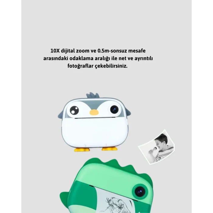 BUĞZ 12 Özel Efektli ve Self-Timer Fonksiyonlu Baskı Kamera - Lisinya