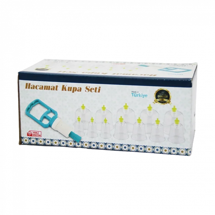 BUĞZ 12 Parça  Hacamat Kupa Masaj Seti Bx40
