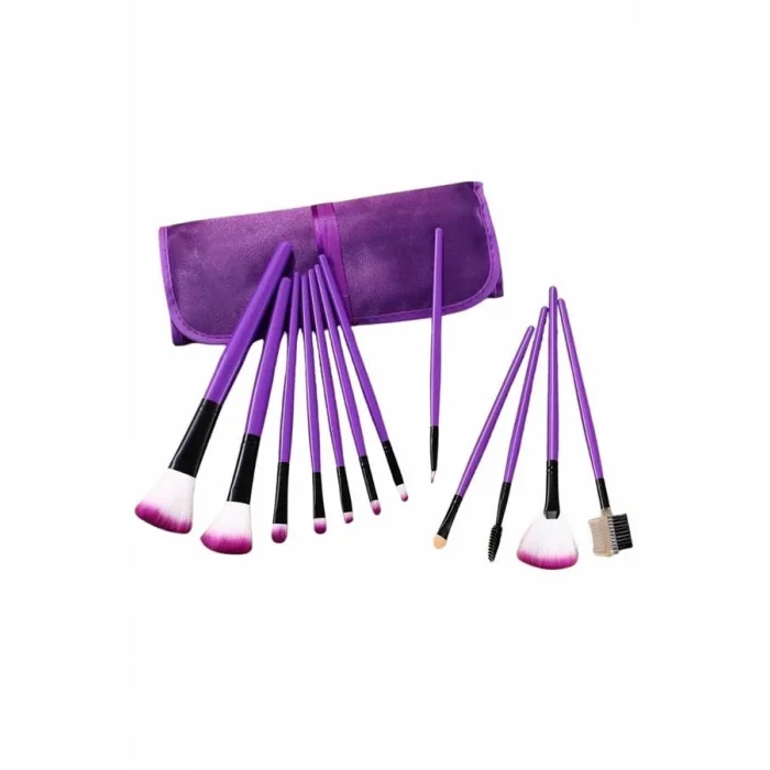  12 Parça Profesyonel Makyaj Seti Yumuşak Kıllı Yüz ve Göz Makyajına Uygun