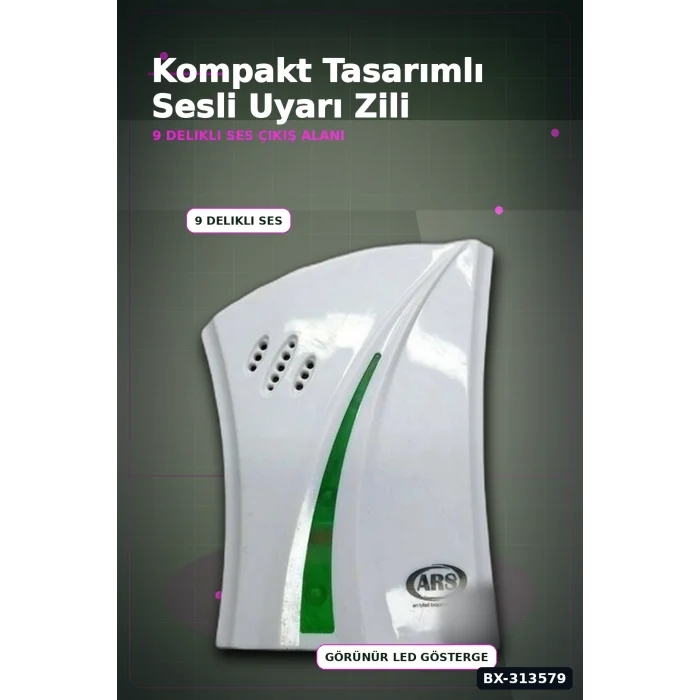 BUĞZ 12 Volt Buzzer Sesli Kapı Zili Bx40 Tekli Paket - Düşük Voltajlı Kapı Zili BX-313579