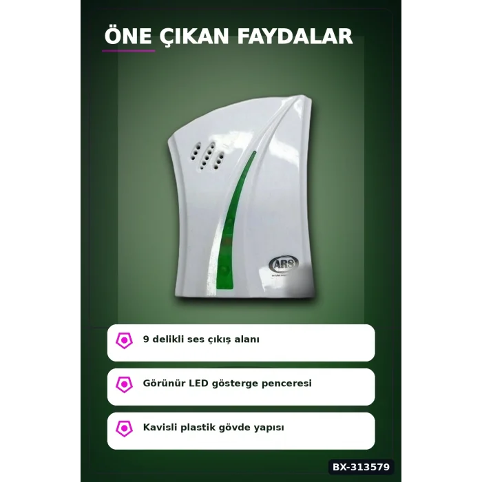 BUĞZ 12 Volt Buzzer Sesli Kapı Zili Bx40 Tekli Paket - Düşük Voltajlı Kapı Zili BX-313579