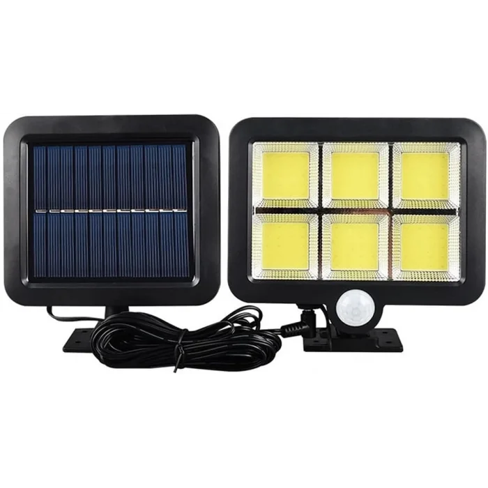 BUĞZ 120 Cob Led Solar Panelli 3 Modlu Duvar Lambası Mz-302