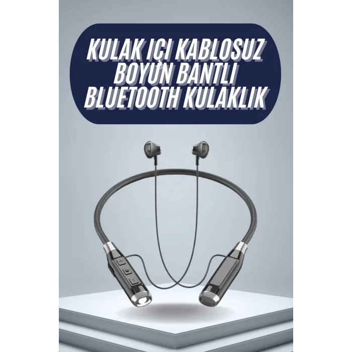  120 Saat Bluetooth Kulaklık Kablolu Boyun Askılı SD Kart Girişli ANC Özellikli