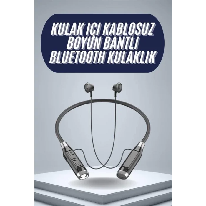  120 Saat Bluetooth Kulaklık Kablolu Boyun Askılı SD Kart Girişli ANC Özellikli