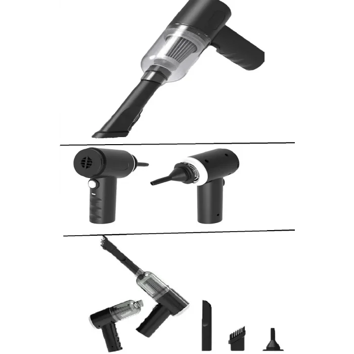 BUĞZ 120 W Şarjlı El Süpürgesi Çekme – Üfleme Özellikli Ev Araba Klavye Süpürgesi