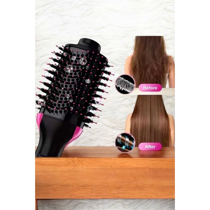 BUĞZ 1200 Watt Gücünde, Negatif İyon Teknolojili, 3 Isı Kademeli Fön Tarağı - BUĞZ