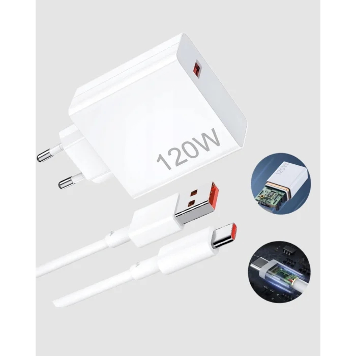 BUĞZ 120W Type-C Hızlı Şarj Adaptörü – Akıllı Koruma ve Turbo Güç Desteği - Lisinya