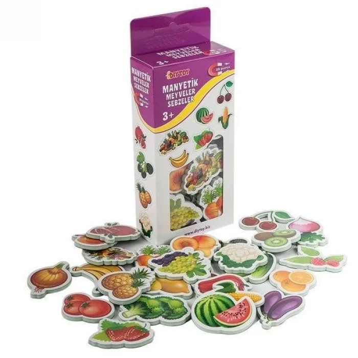 BUĞZ 1307 DıyToy, Manyetik Meyveler - Sebzeler / +3 yaş