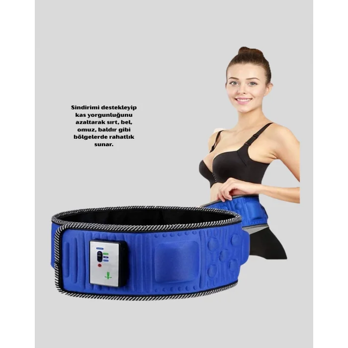 BUĞZ 132 cm Motorlu Masaj Kemeri – 5 Kademe Hız, 2 Fonksiyon, Titreşimli Tasarım