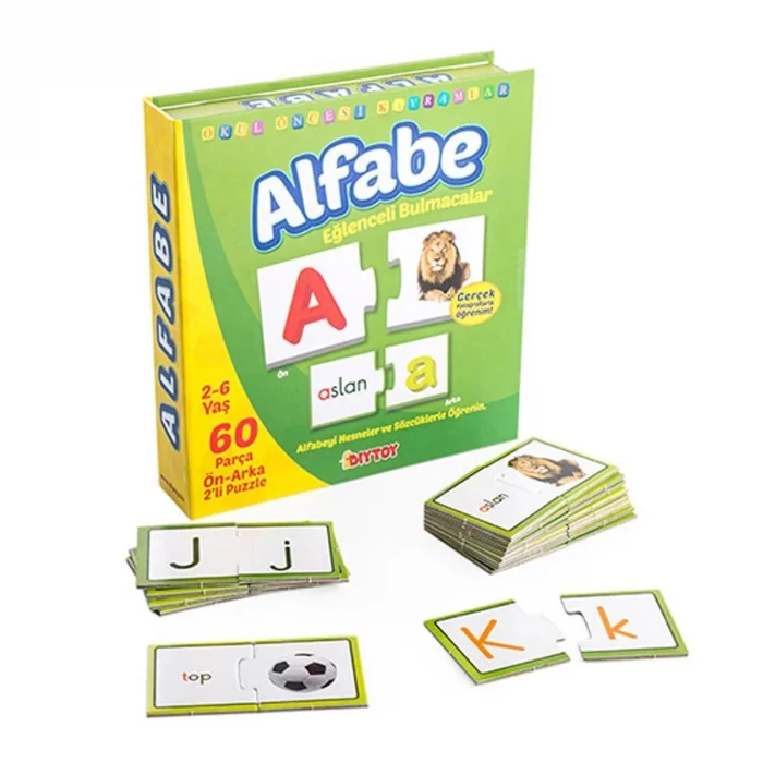 BUĞZ 1406 DıyToy, Eğlenceli Bulmacalar - Alfabe / 2-6 yaş
