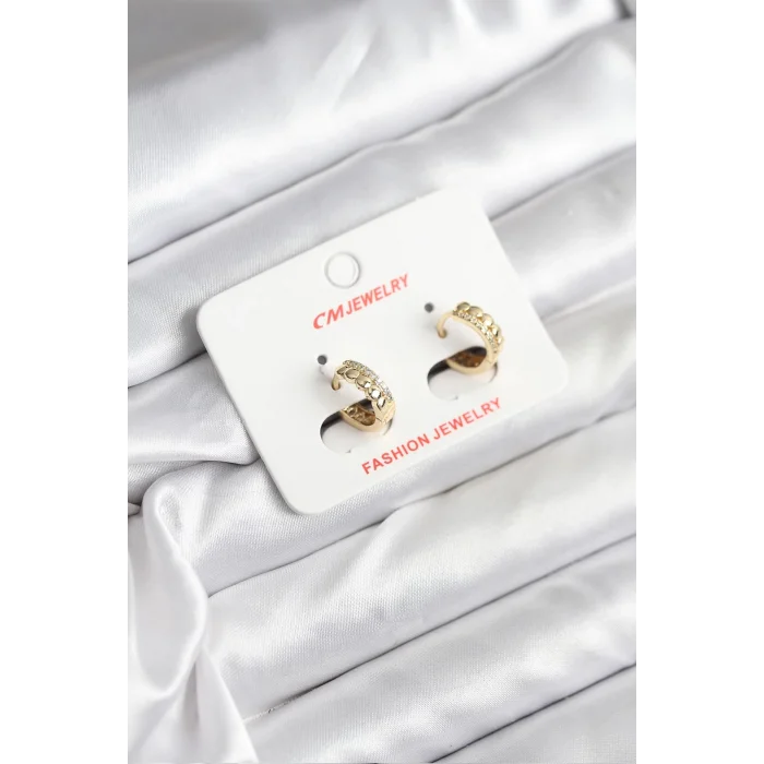 BUĞZ 14K Gold Renk Kaplama CM Kadın Küpe