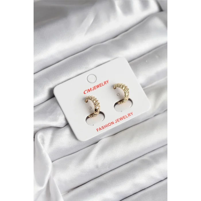 BUĞZ 14K Gold Renk Kaplama CM Kadın Küpe