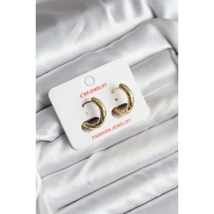 BUĞZ 14K Gold Renk Kaplama CM Kadın Küpe