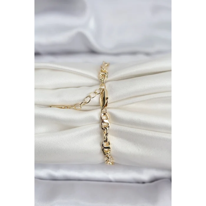 BUĞZ 14K Gold Renk Kaplama Zincir Model CM Kadın Bileklik - Lisinya