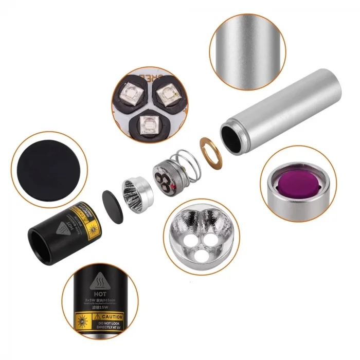 BUĞZ 15 Watt 365nm Ultraviyole  Para Işığı  Wt-305 - BUĞZ