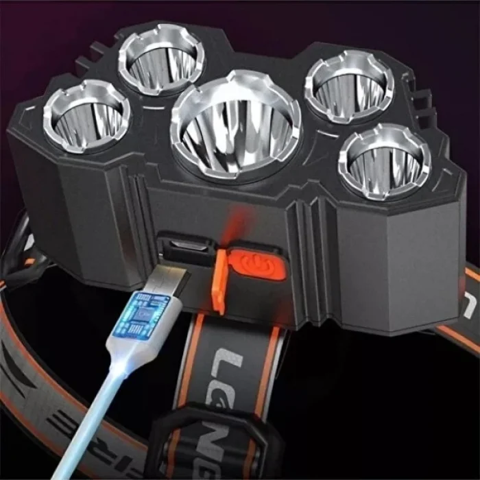 BUĞZ 150W 5 LED Ultra Güçlü Kafa Lambası