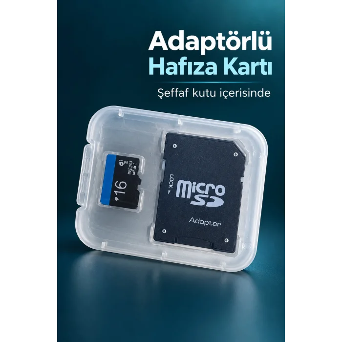 BUĞZ 16 GB MicroSD Kart ve SD Adaptör Seti - BUĞZ