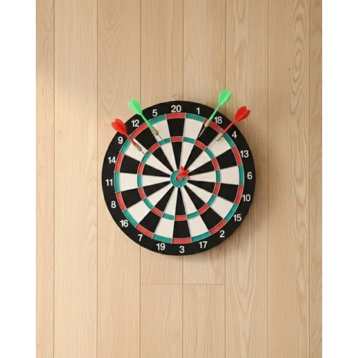 BUĞZ 17 İnç Dart Tahtası Şık Tasarım Dayanıklı Yapı ve Dart Oku Hediyeli