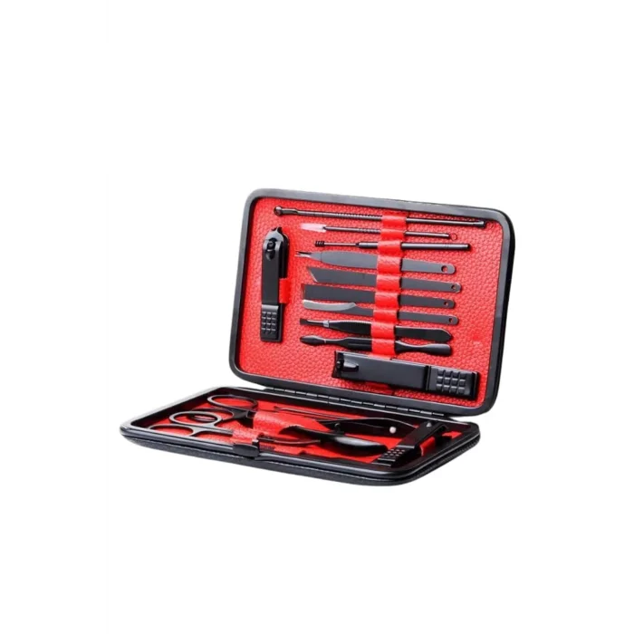  17 Parça Manikür Seti Taşınabilir Özel Çantalı El ve Ayak Bakımı Tırnak Batığı Temizleme