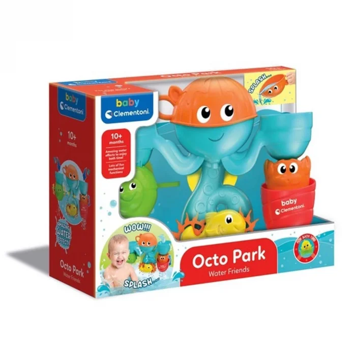  17658 Eğlenceli Arkadaşlar Su Parkı Banyo Oyuncağı, Baby Clementoni, +6 ay