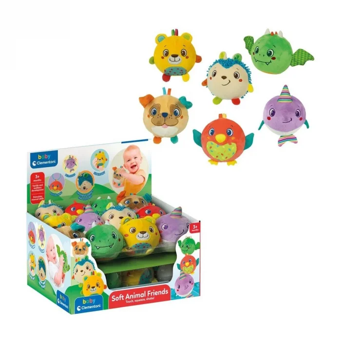  17683 Baby Clementoni - Yumuşak Hayvan Arkadaşlar -1 adet stokta olan gönderilir