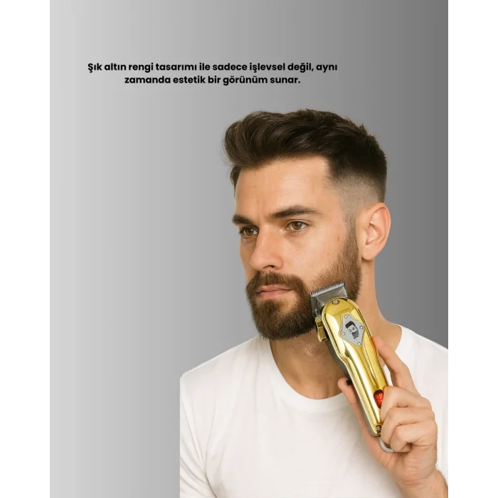  1800 mAh Bataryalı Uzun Kullanım Süreli Şarjlı Tıraş Makinesi