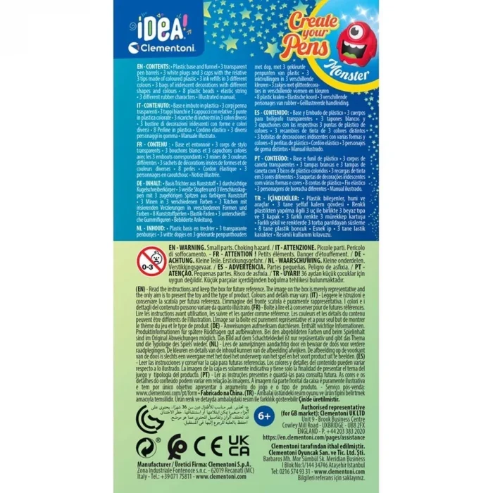 BUĞZ 18828 Idea Clemetoni - Mini Kalem Laboratuvarı - Canavarlar