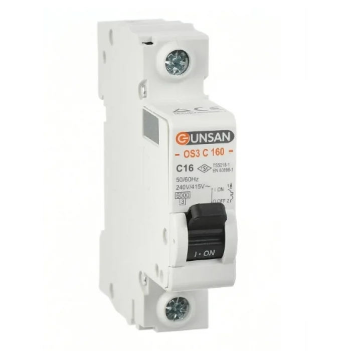 BUĞZ 1X10a C Serisi 6Ka Otomatik Sigorta OS3C160-1C10