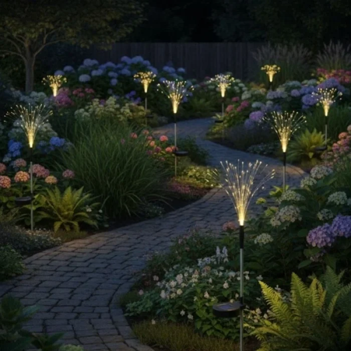 BUĞZ 2 Adet Saçak Model Sensörlü Solar Bahçe Lambası