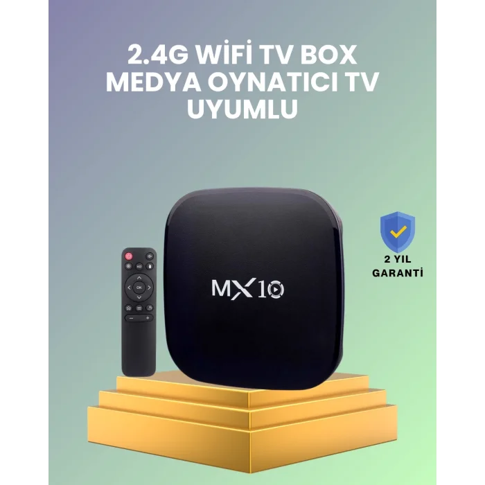  2 GB RAM 8 GB Hafıza 4K Video Destekli Android Medya Cihazı