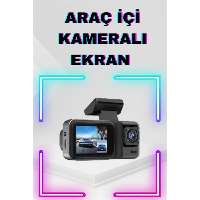 BUĞZ 2 İnç Araç İçi Kameralı Ekran 1080P Full HD Kaliteli Hafıza Kart Destekli - Lisinya
