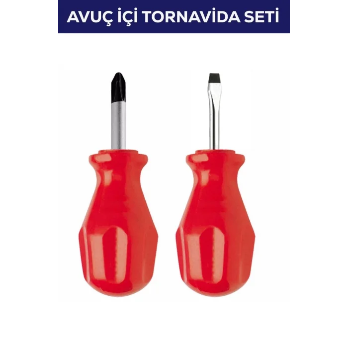 BUĞZ 2li Avuç Içi Tornavida Seti Düz Yıldız