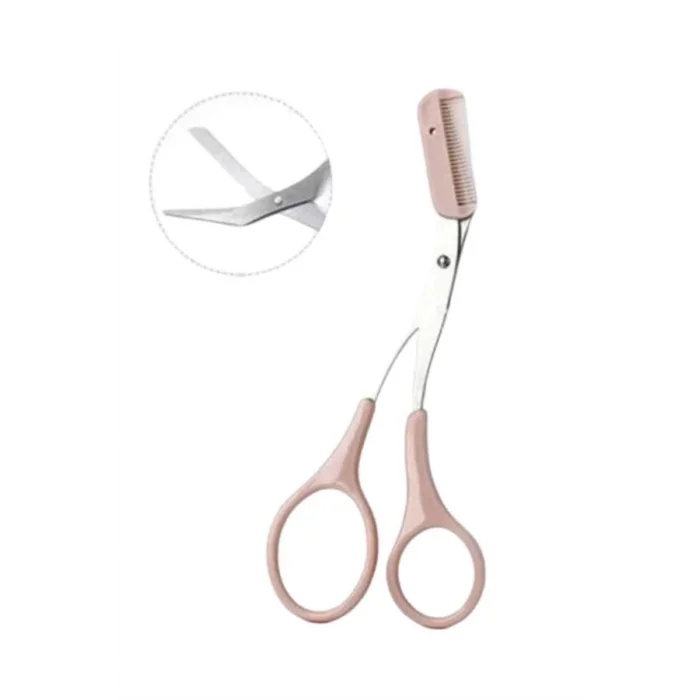  2li Kaş Bakım Seti Taraklı Kaş Makası Ve Kaş Usturası Kaş Şekillendirici
