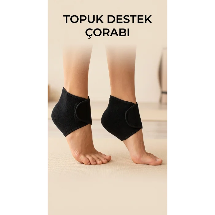 BUĞZ 2li Ortopedik Silikon Tabanlı Topuk Dikeni Destek Çorap Seti