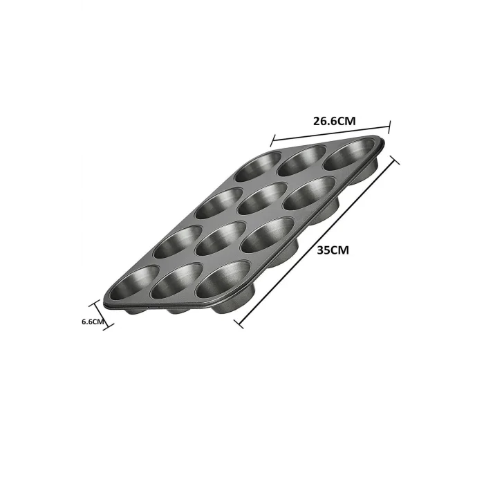  2Lİ SET Muffin Kalıbı 12li Fırın Mini Kek Browni Kekstra Kalıbı Cupcake Kapsülü