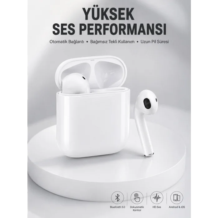 BUĞZ 2. Nesil Bluetooth Android ve İOS Uyumlu Kablosuz Kulaklık Çağrı Cevaplama