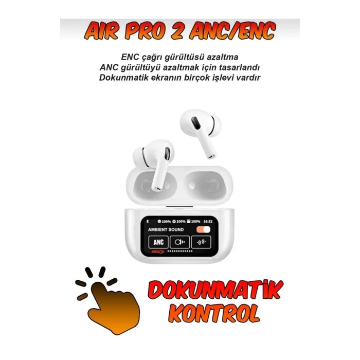  2. Nesil Pro 2 Kulaklık ANC Mod Özellikleri Aktif Ios Android Uyumlu Wireless Şarjlı