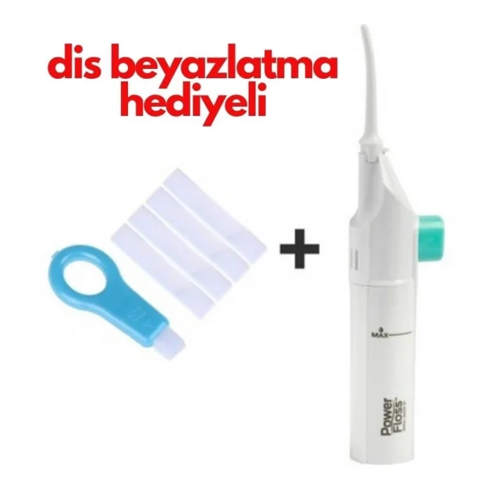  2si 1 Arada Mekanik Diş Ve Ağız Temizleme & Diş Beyazlatma Seti | Power Floss
