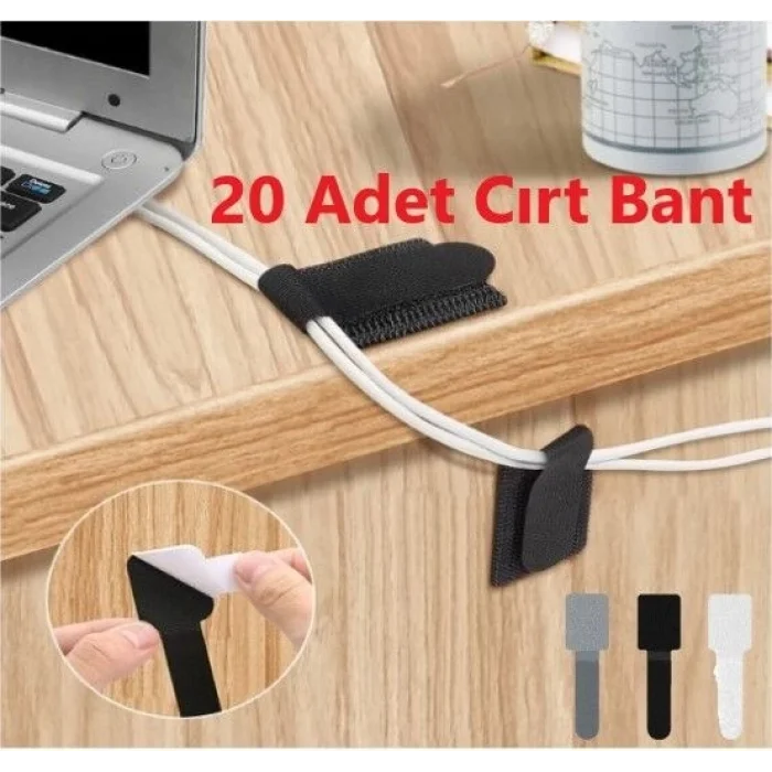 BUĞZ 20 Adet Kendinden Yapışkanlı Cırt Cırtlı Bant