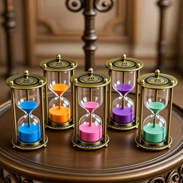 BUĞZ 20 Dakikalık Metal Vintage Kum Saati