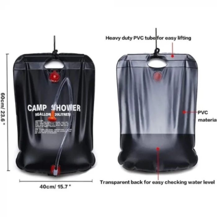 BUĞZ 20 Litre Solar Isıtıcılı Kamp Duş Torbası