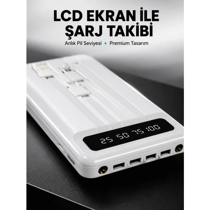 BUĞZ 20.000mAh Taşınabilir Powerbank PD Teknolojili Çift USB Çıkışlı Yeni Nesil