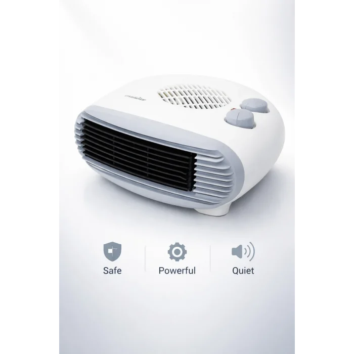 BUĞZ 2000W Turbo Fanlı Isıtıcı ve Soğutucu 2 Kademeli Sıcak 1 Serin Ayarlı Sessiz Elektrikli Soba