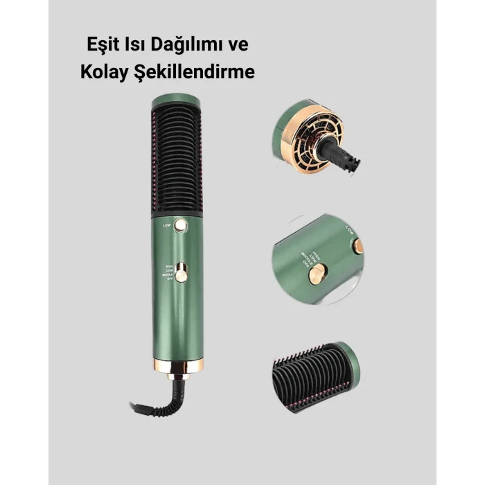 BUĞZ 200°C Seramik Plakalı Saç Düzleştirici – Elektriklenme Önleyici İyon Teknolojisi - Lisinya