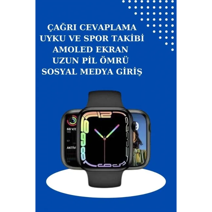 BUĞZ 2025 Model Akıllı Saat ve 2.Nesil TWS Bluetooth Kulaklık ANC Özelliği Amoled Ekran - BUĞZ
