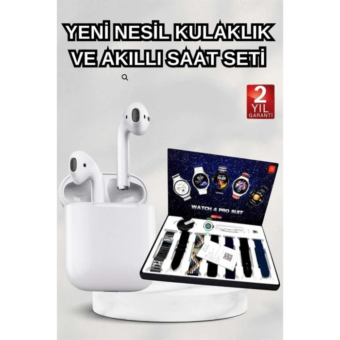 BUĞZ 2025 Model Akıllı Saat ve 2.Nesil TWS Bluetooth Kulaklık Yüksek Ses Kaliteli - BUĞZ
